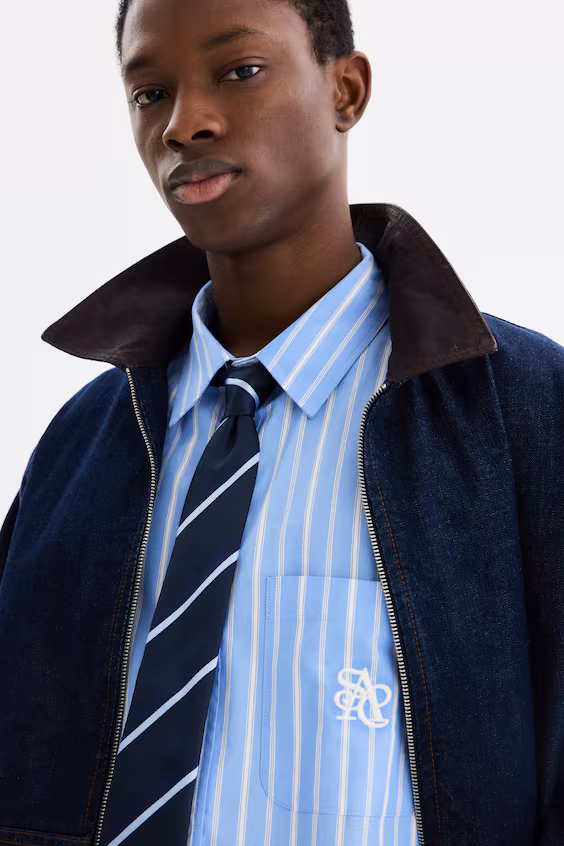 Рубашка из поплина свободного кроя