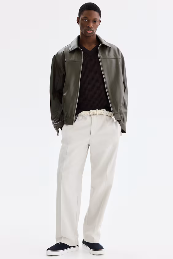 Классические брюки из хлопка и лиоцелла relaxed fit