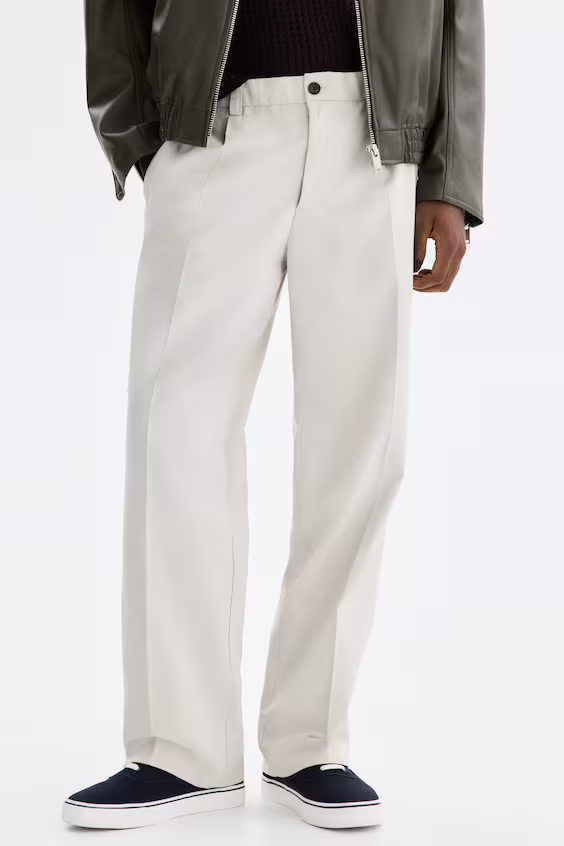 Классические брюки из хлопка и лиоцелла relaxed fit