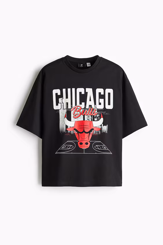 Футболка с принтом oversized fit