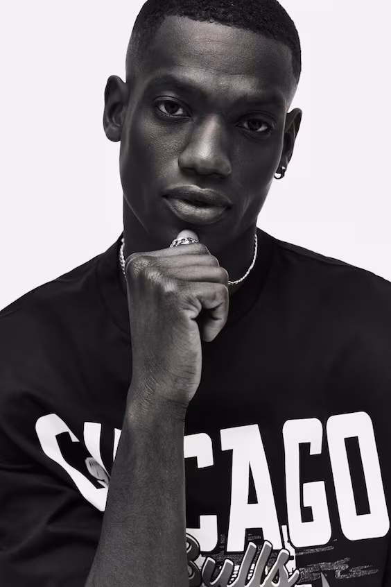 Футболка с принтом oversized fit