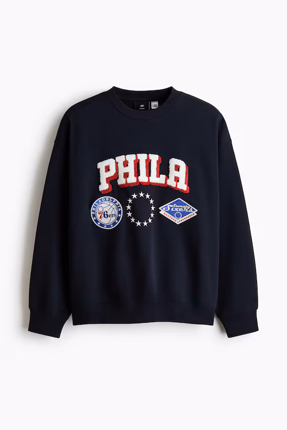 Свитшот с принтом oversized fit