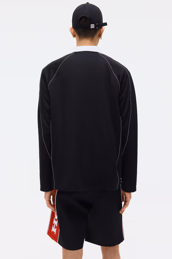 Поло с принтом loose fit