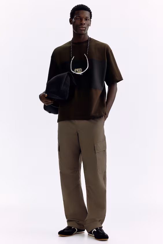 Футболка с принтом оверсайз