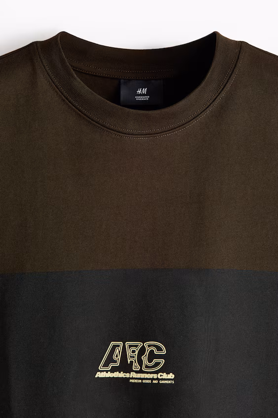 Футболка с принтом оверсайз