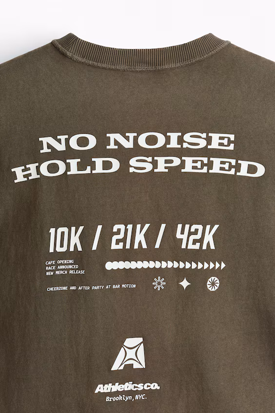 Футболка с принтом свободного кроя