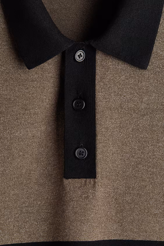 Поло из мягкой ткани свободного кроя