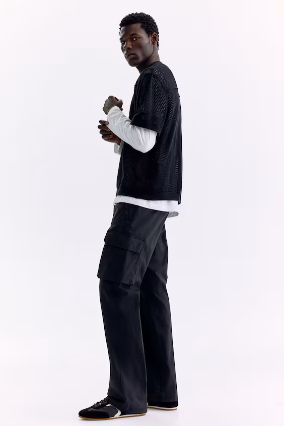 Брюки карго из нейлона cтандартной посадки