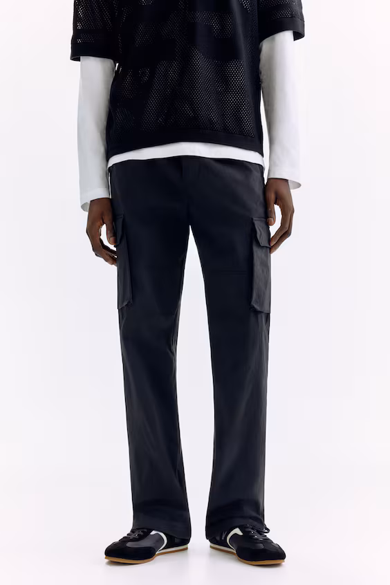 Брюки карго из нейлона cтандартной посадки