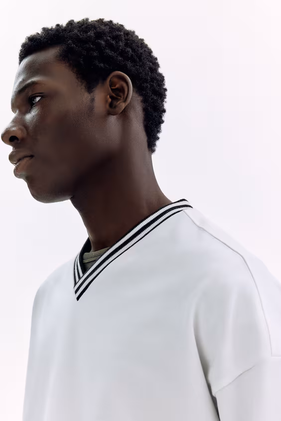 Футболка из хлопка с объемным кроем