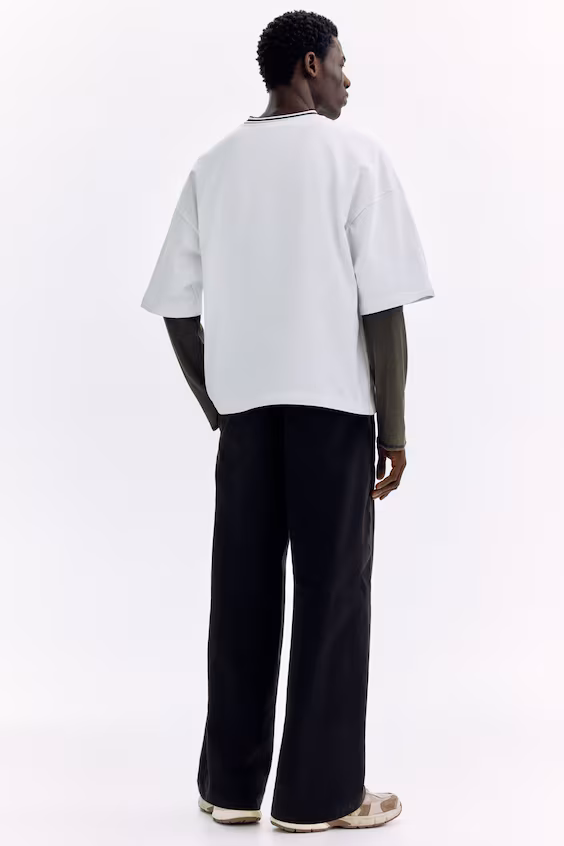 Футболка из хлопка с объемным кроем