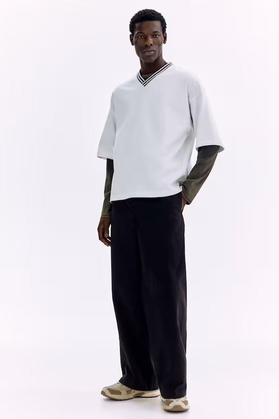 Футболка из хлопка с объемным кроем