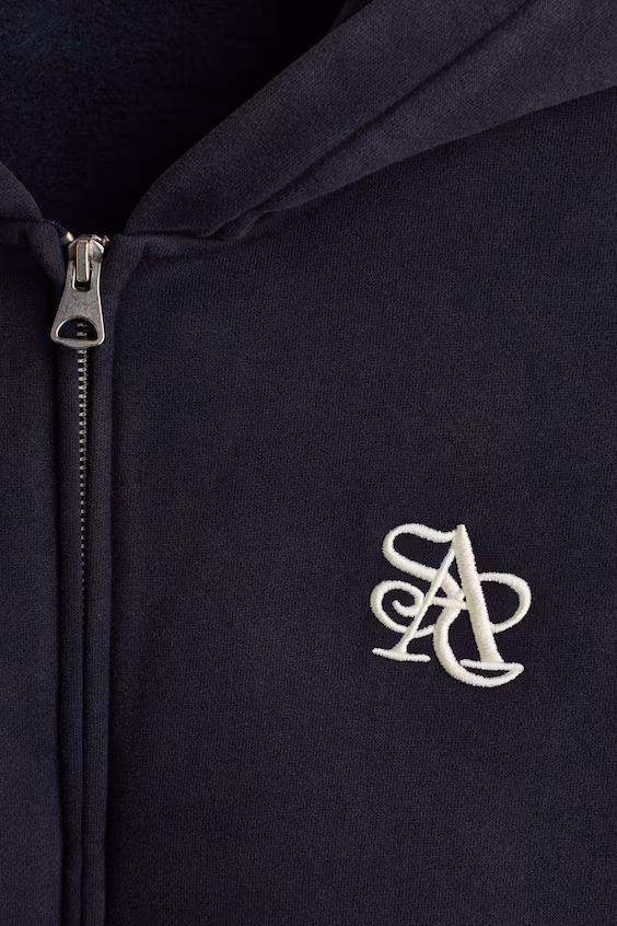 Пальто с капюшоном loose fit и молнией