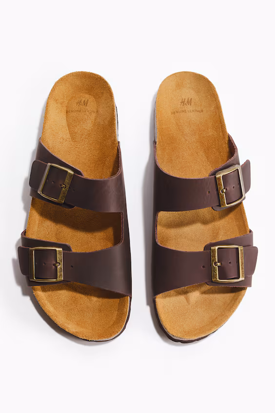 Сандалии из кожи