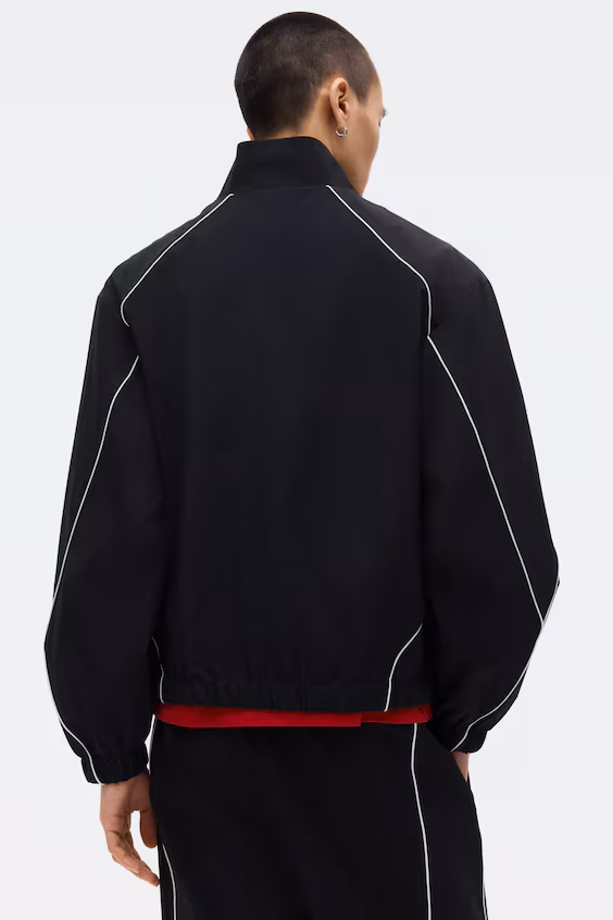 Спортивное пальто loose fit с принтом из нейлона