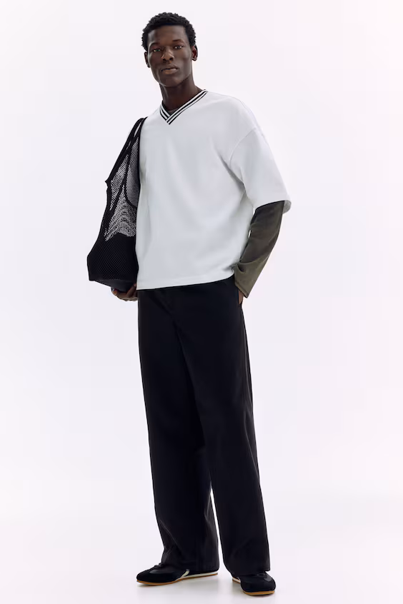 Джинсы с изогнутыми швами relaxed fit