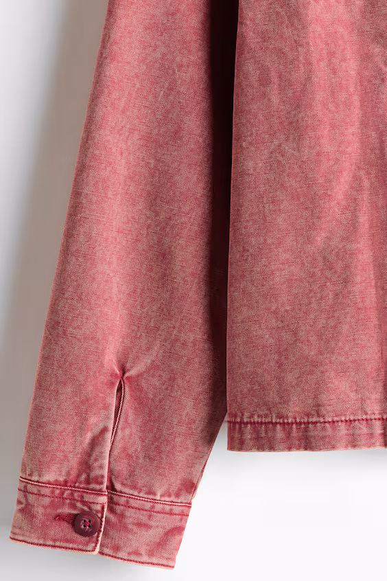 Хлопковое пальто с воротником