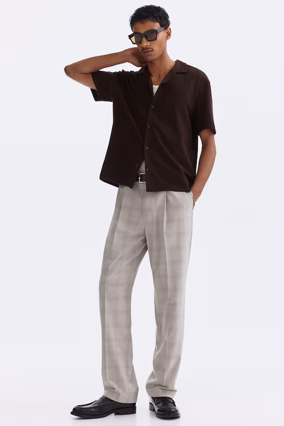 Рубашка курортного стиля стандартного кроя