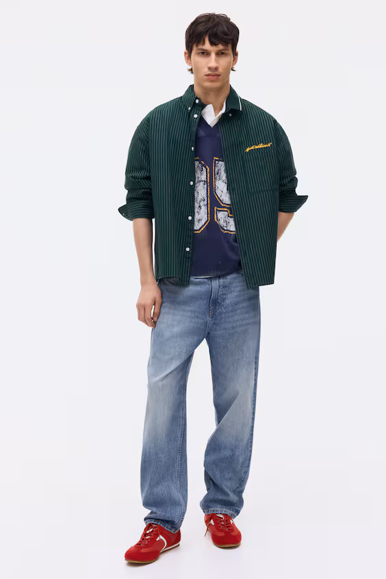 Рубашка oxford свободного кроя