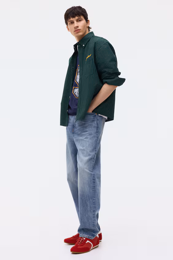 Рубашка oxford свободного кроя