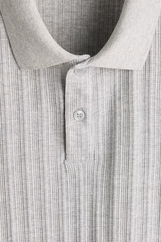 Поло из джерси с текстурой slim fit