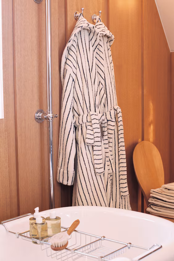 Халат из хлопкового футера