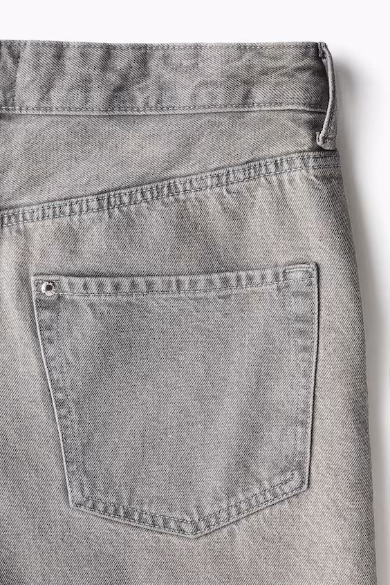 Шорты из джинсовой ткани свободного кроя