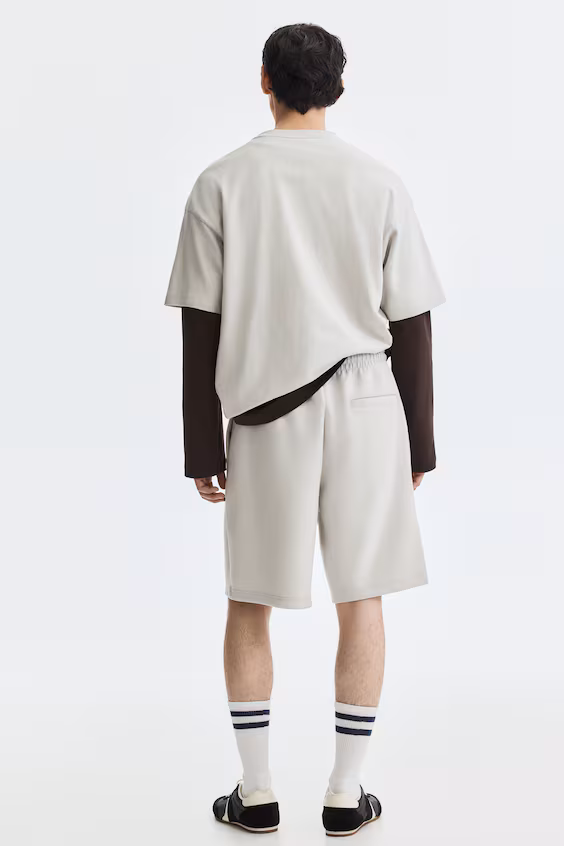 Шорты из интерлока relaxed fit