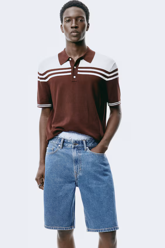 Джинсовые шорты relaxed fit