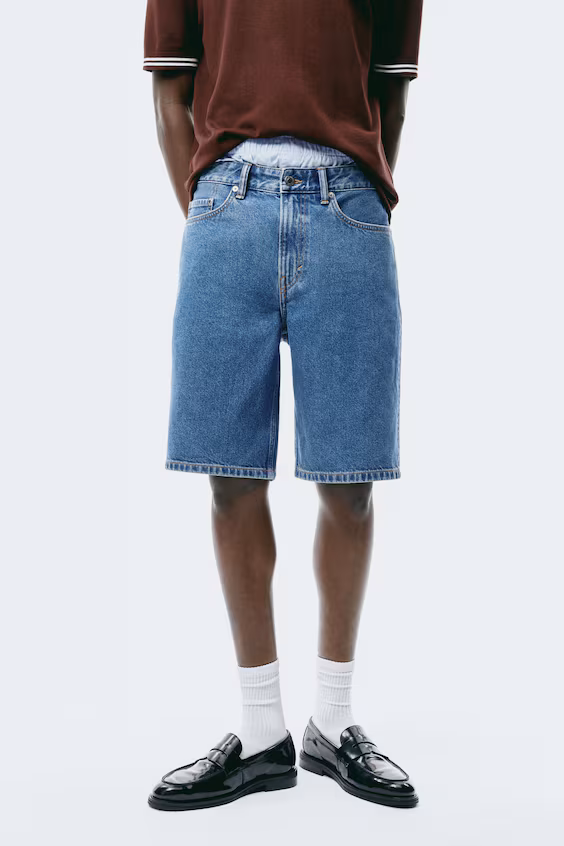 Джинсовые шорты relaxed fit