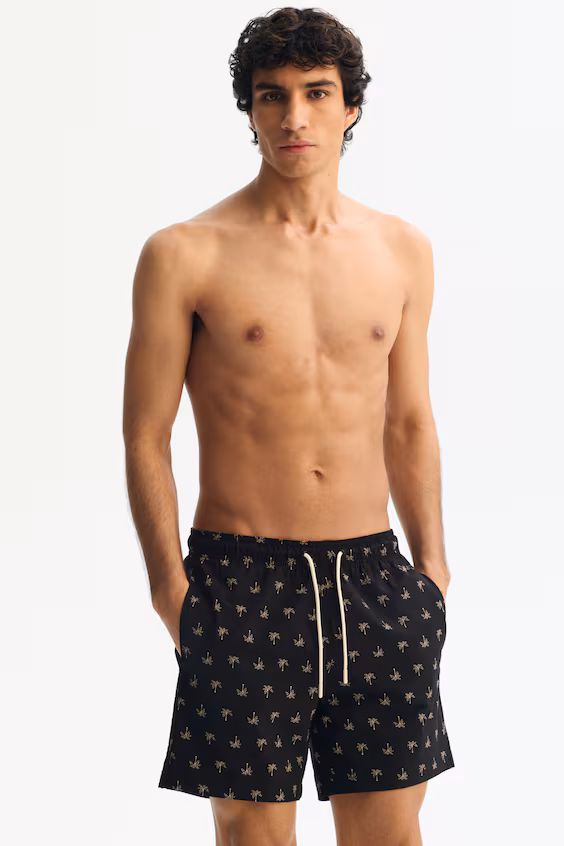 Плавки с волнистым узором