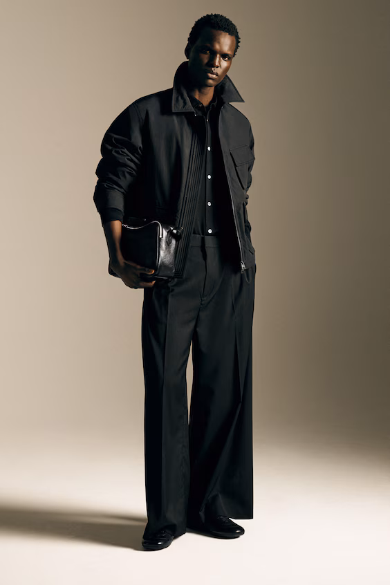 Классическая сумка через плечо - из кожи