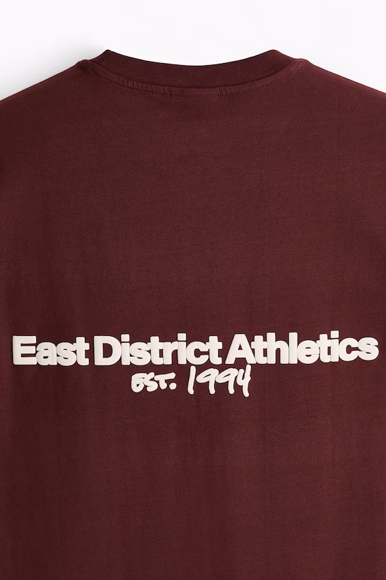 Футболка с принтом свободного кроя