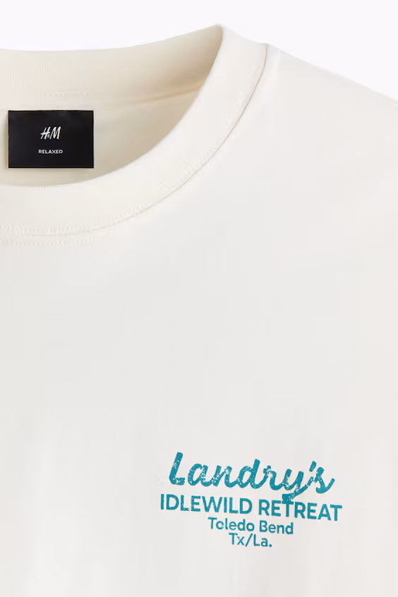 Футболка с принтом свободного кроя