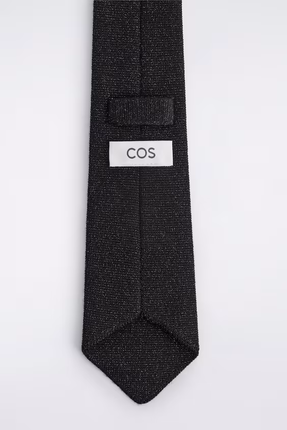 Галстук из вязаной мериносовой шерсти с блеском