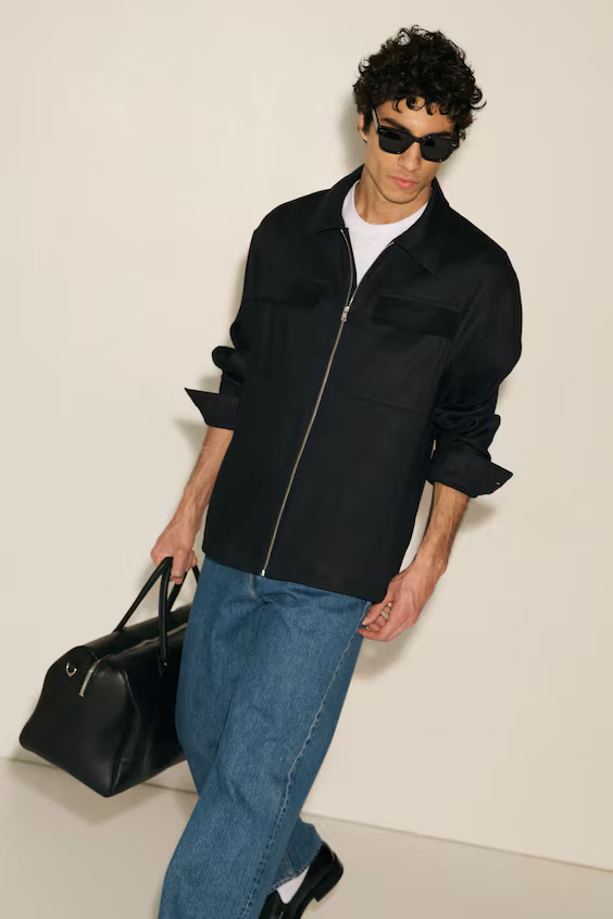 Sobrecamisa из смеси льна regular fit