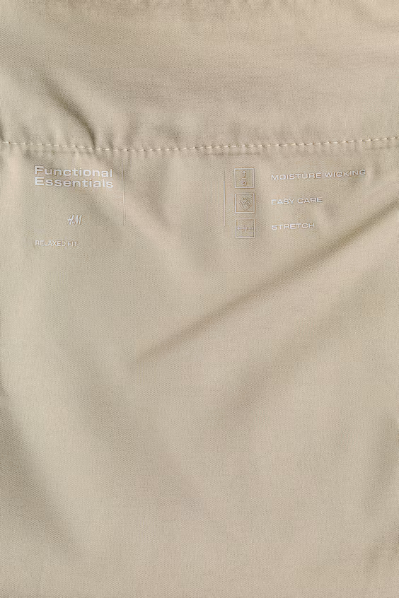 Брюки из льна four-way stretch свободного кроя