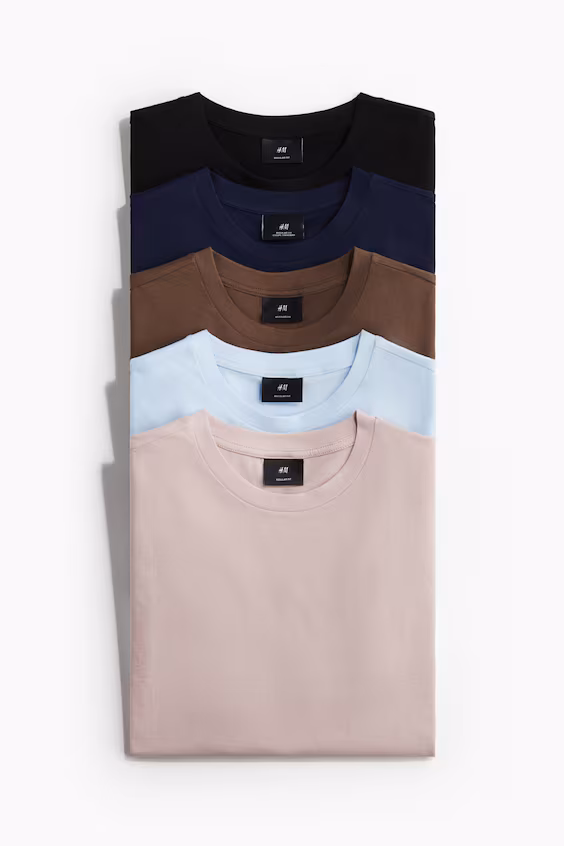 Набор из 5 футболок regular fit