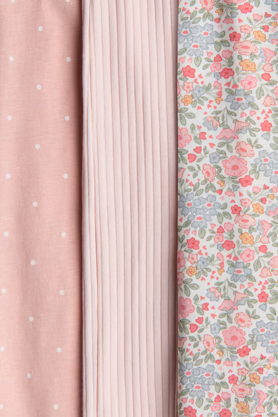 Набор из 3 цельнокроеных пижам с молнией