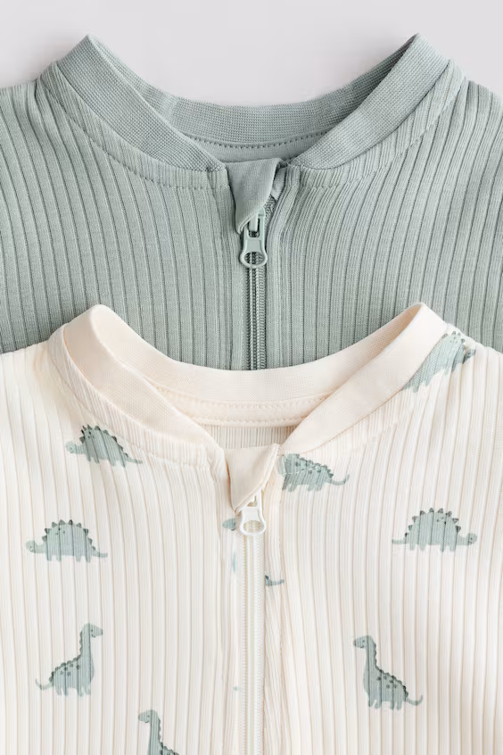 Набор из 2 цельнокроеных пижам из хлопка