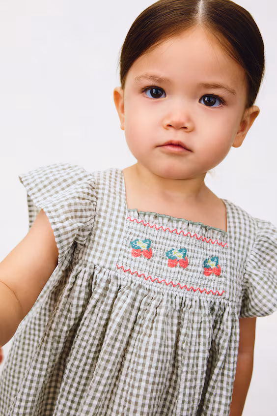 Платье империи из хлопка h&m