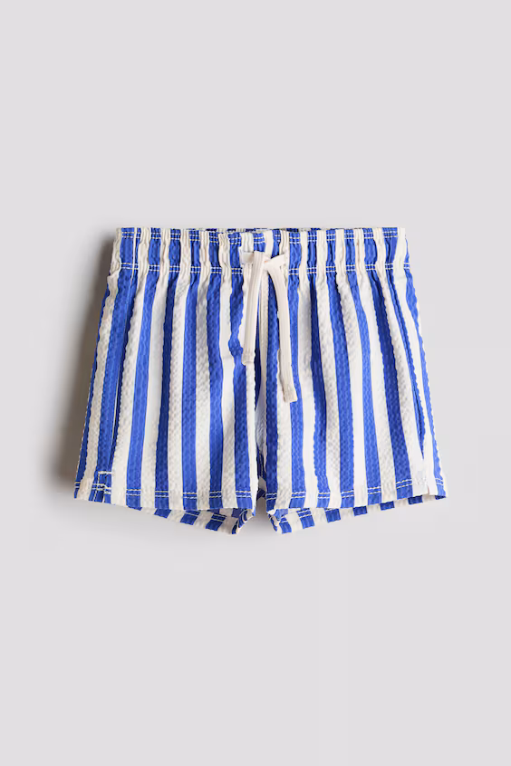 Плавки в полоску голубого цвета