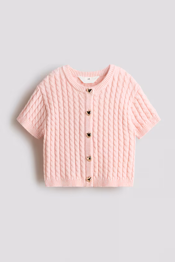 Кардиган из вязаного полотна