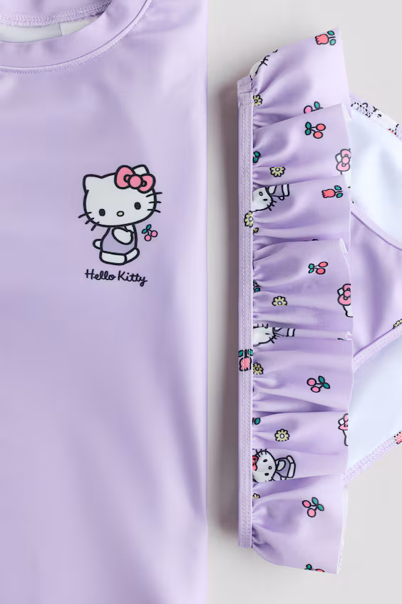 Набор купальника с принтом