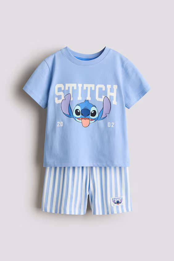 Пижама в принт из хлопка