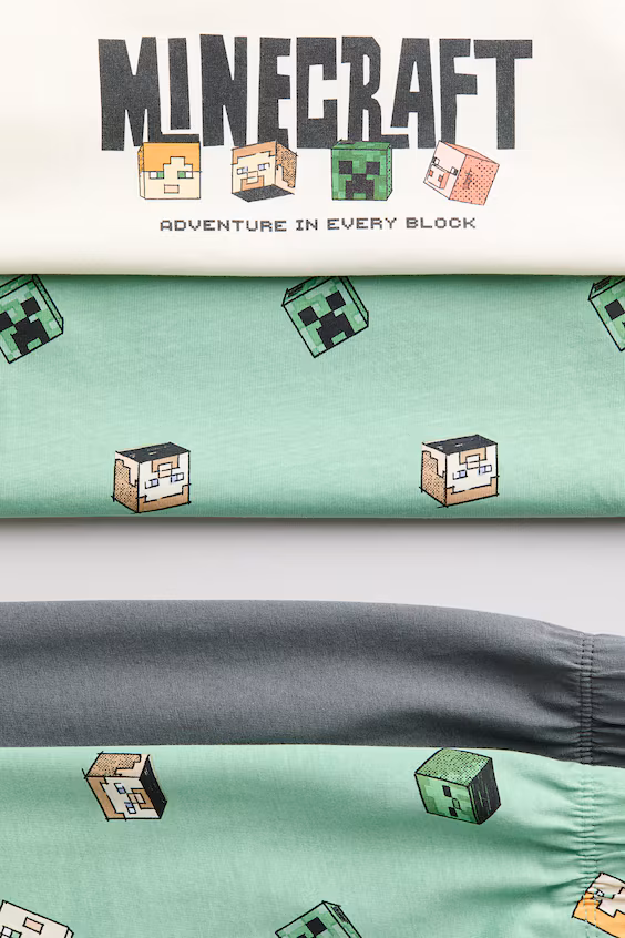 Набор из 2 пижам в принт