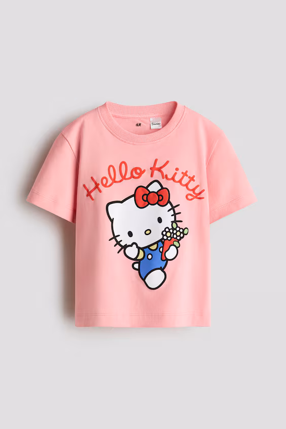 Футболка из хлопка с принтом