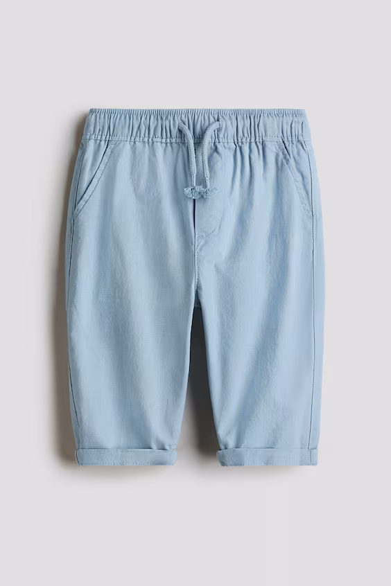 Брюки из смеси льна h&m