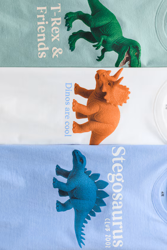 Набор из 3 футболок с принтами