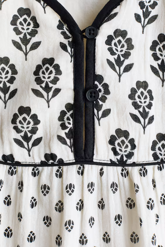 Платье из хлопковой муселина